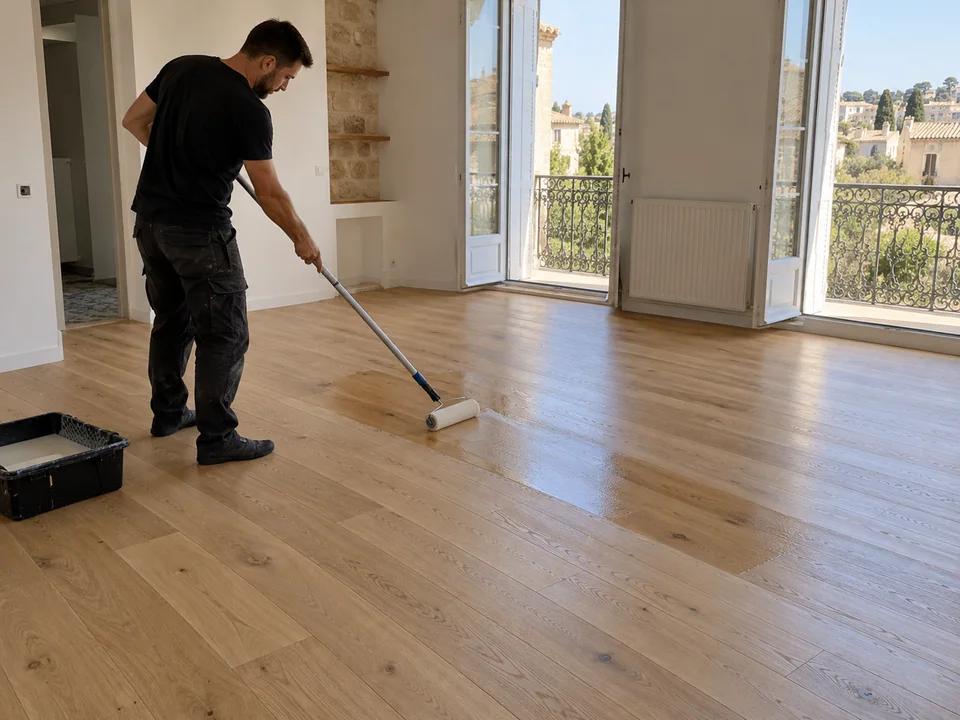Vitrification ou huile d’un sol en parquet
